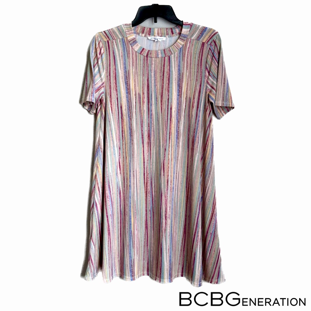 BCBGeneration Short Sleeve Midi Dress - SZ LG